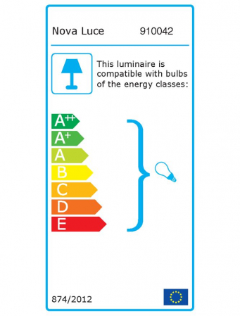 910042 Aplica Nova Luce NERO GU10 2X35W lm  IP54 Aluminium Glass Diffuser White Light Up&Down [4]