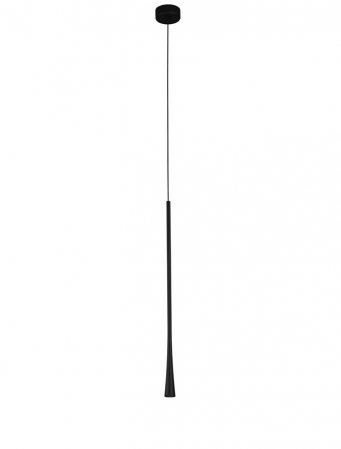 9102591 Pendul Nova Luce GOCCIO LED 6W 226lm 3000K Aluminium & Steel Black Fabric Wire Black Nedimabil IP20