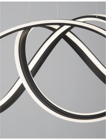 9104722 Suspensie Nova Luce TRUNO LED 60W 4746lm 3000K IP20 Aluminiu & Acril Sandy Black [3]