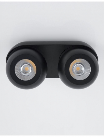 9105102 Plafoniera Nova Luce GON LED 10W 800lm 3000K Aluminium Sandy Black Nedimabil IP20 [1]