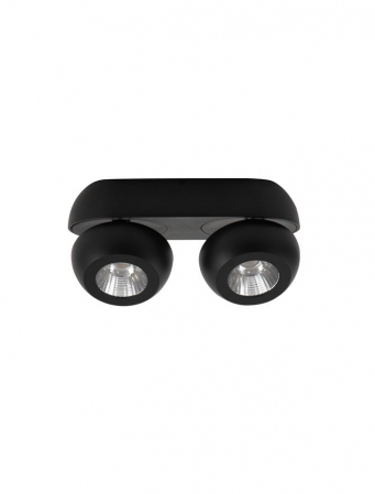 ILUMINAT - 9105102 Plafoniera Nova Luce GON LED 10W 800lm 3000K Aluminium Sandy Black Nedimabil IP20