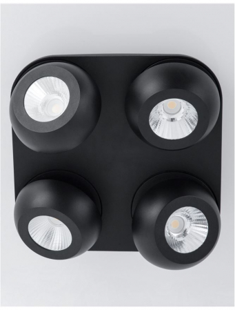 9105103 Plafoniera Nova Luce GON LED 20W 1600lm 3000K Aluminium Sandy Black Nedimabil IP20 [3]