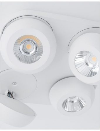 9105203 Plafoniera Nova Luce GON LED 20W 1600lm 3000K Aluminium Sandy White Nedimabil IP20 [1]