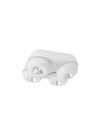Plafoniere - 9105203 Plafoniera Nova Luce GON LED 20W 1600lm 3000K Aluminium Sandy White Nedimabil IP20