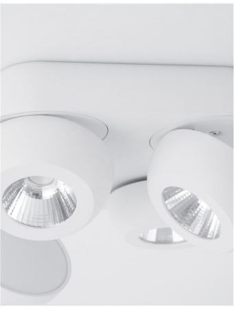 9105203 Plafoniera Nova Luce GON LED 20W 1600lm 3000K Aluminium Sandy White Nedimabil IP20 [3]