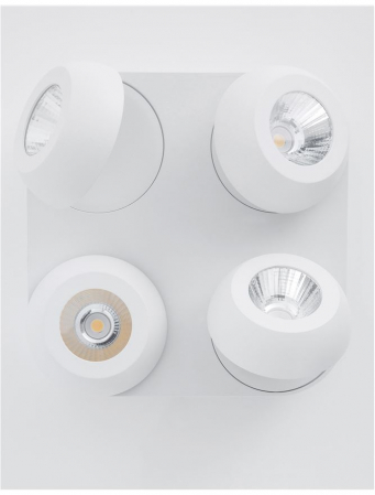 9105203 Plafoniera Nova Luce GON LED 20W 1600lm 3000K Aluminium Sandy White Nedimabil IP20 [4]