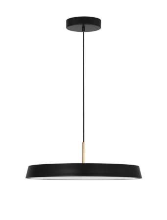 Moderne - 910622 Pendul Nova Luce VETRO LED 41W 2693lm 3000K IP20 Aluminiu/Acril Matt Black