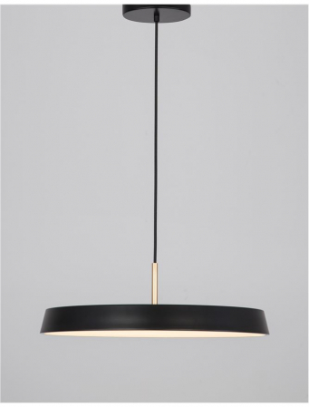 910622 Pendul Nova Luce VETRO LED 41W 2693lm 3000K IP20 Aluminiu/Acril Matt Black [2]