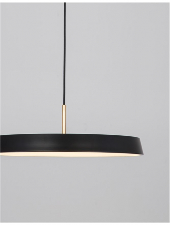 910622 Pendul Nova Luce VETRO LED 41W 2693lm 3000K IP20 Aluminiu/Acril Matt Black [1]