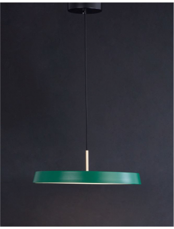 910623 Pendul Nova Luce VETRO LED 41W 2693lm 3000K IP20 Aluminiu/Acril Matt Green [2]