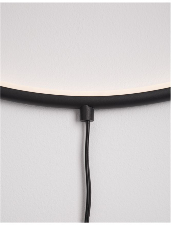 9108312 Aplica Nova Luce RING LED 18W 950lm 3000K IP20 Aluminiu/Acril Sandy Black [3]