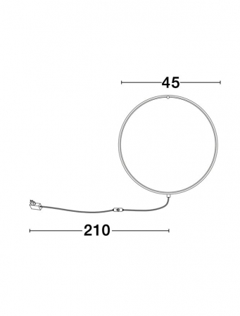 9108312 Aplica Nova Luce RING LED 18W 950lm 3000K IP20 Aluminiu/Acril Sandy Black [5]