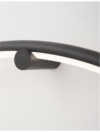 9108312 Aplica Nova Luce RING LED 18W 950lm 3000K IP20 Aluminiu/Acril Sandy Black [2]