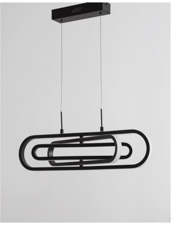 9110351 Suspensie Nova Luce ARTE LED 50W 3500lm 3000K IP20 Aluminiu/Acril Matt Black [2]