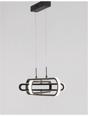 9110351 Suspensie Nova Luce ARTE LED 50W 3500lm 3000K IP20 Aluminiu/Acril Matt Black [3]