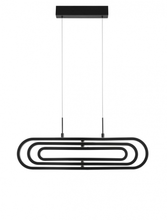 9110351 Suspensie Nova Luce ARTE LED 50W 3500lm 3000K IP20 Aluminiu/Acril Matt Black [1]