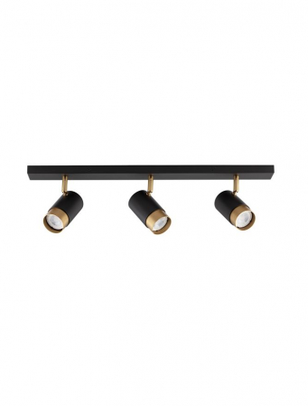 Plafoniere - 9111435 Plafoniera Nova Luce POGNO GU10 3x10W   Aluminium Sandy Black & Gold  IP20
