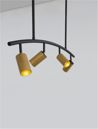 9111457 Lustra Nova Luce POGNO GU10 4x10W   Aluminium Black & Gold  IP20 [4]