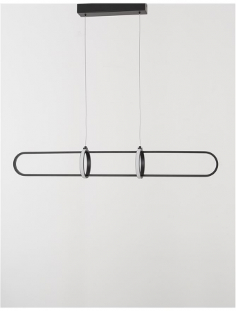 9113121 Lustra Nova Luce ARTE LED 31,2W 2142lm 3000K IP20 Aluminiu/Acril Matt Black [1]