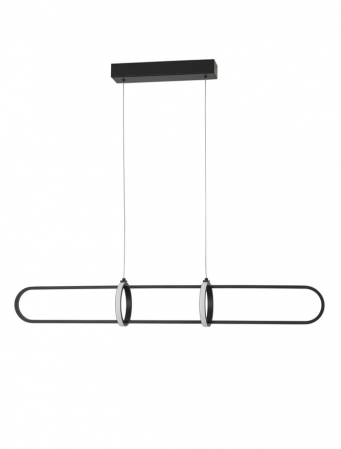 Moderne - 9113121 Lustra Nova Luce ARTE LED 31,2W 2142lm 3000K IP20 Aluminiu/Acril Matt Black
