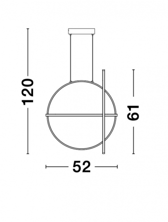 9114861 Suspensie Nova Luce ARTE LED 48,6W 3360lm 3000K IP20 Aluminiu/Acril Matt Black [4]