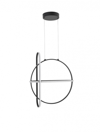 Lustre - 9114861 Suspensie Nova Luce ARTE LED 48,6W 3360lm 3000K IP20 Aluminiu/Acril Matt Black