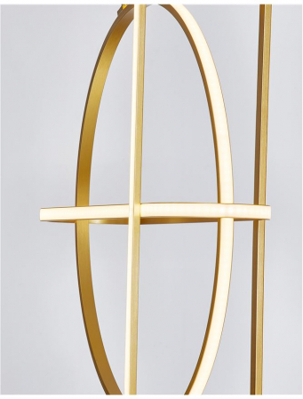 9114862 Suspensie Nova Luce ARTE LED 48,6W 3360lm 3000K IP20 Aluminiu/Acril Gold NOVALUCE [4]