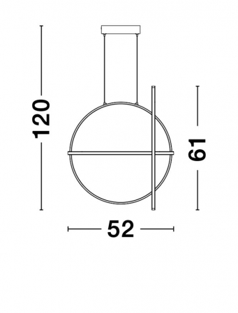9114862 Suspensie Nova Luce ARTE LED 48,6W 3360lm 3000K IP20 Aluminiu/Acril Gold NOVALUCE [5]