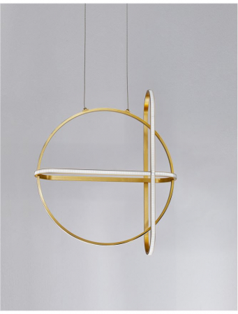 9114862 Suspensie Nova Luce ARTE LED 48,6W 3360lm 3000K IP20 Aluminiu/Acril Gold NOVALUCE [2]