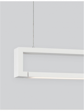 9117338 Suspensie Nova Luce LINE LED 38W 1460lm 3000K IP20 Aluminiu/Acril Sandy White NOVALUCE [2]
