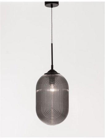 9119110 Pendul Nova Luce ATHENA E27 1x12W   Metal Smoky Gray Matt Black  IP20 [4]