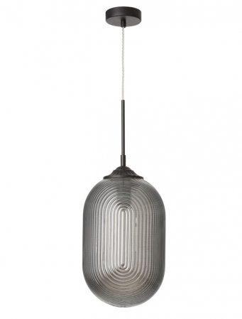 ILUMINAT INTERIOR - 9119110 Pendul Nova Luce ATHENA E27 1x12W   Metal Smoky Gray Matt Black  IP20