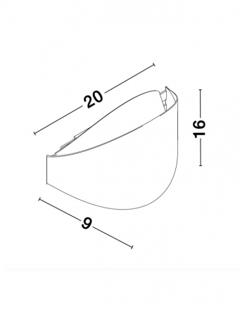 9128312 Aplica Nova Luce ASTRID LED 12W 673lm 3000K Metal & Acrylic  Sandy White Nedimabil IP20 [6]