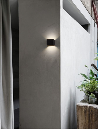 9136180 Aplica Nova Luce EPIC LED 6W 579lm 3000K Aluminium Black Nedimabil IP20 [1]