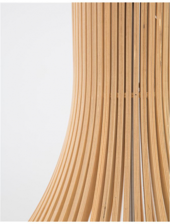 9138061 Pendul Nova Luce SOHO E27 1x12W   Fabric Natural wood  IP20 [3]