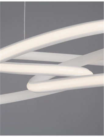 9147111 Suspensie Nova Luce MENTON LED 43W 3013lm 3000K IP20 Aluminiu & Acril Sandy White NOVALUCE [6]