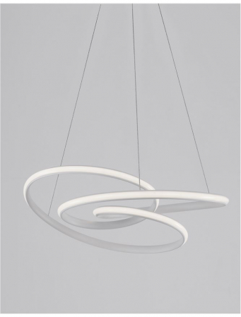 9147111 Suspensie Nova Luce MENTON LED 43W 3013lm 3000K IP20 Aluminiu & Acril Sandy White NOVALUCE [1]