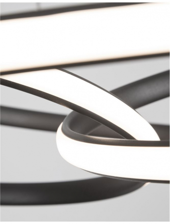 9147112 Lustra Nova Luce MENTON LED 43W 3013lm 3000K Aluminium & Acrylic Sandy Black Dimabil Triac IP20 [4]