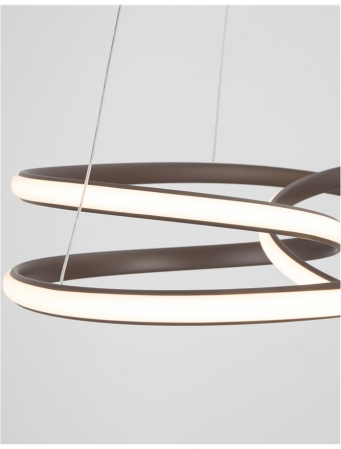 9147113 Lustra Nova Luce MENTON LED 43W 3013lm 3000K Aluminium & Acrylic Sandy Coffee Dimabil Triac IP20 [2]