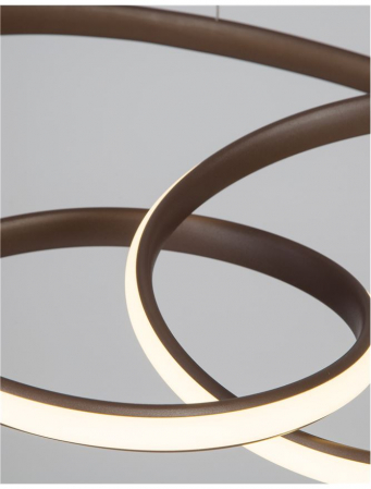 9147113 Lustra Nova Luce MENTON LED 43W 3013lm 3000K Aluminium & Acrylic Sandy Coffee Dimabil Triac IP20 [5]