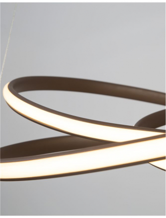 9147113 Lustra Nova Luce MENTON LED 43W 3013lm 3000K Aluminium & Acrylic Sandy Coffee Dimabil Triac IP20 [6]
