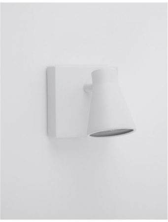 9155711 Aplica Nova Luce DUBLIN GU10 1x10W   Metal Sandy White  IP20 [1]