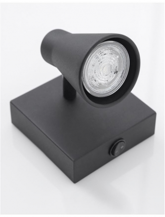9155712 Aplica Nova Luce DUBLIN GU10 1x10W   Metal Sandy Black  IP20 [3]