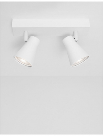 9155811 Plafoniera Nova Luce DUBLIN GU10 2x10W   Metal Sandy White  IP20 [2]