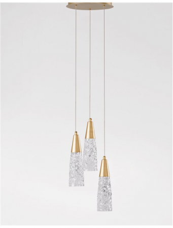 9160193 Lustra Nova Luce KOVAC G9 3x5W Metal Brass Gold IP20 [3]