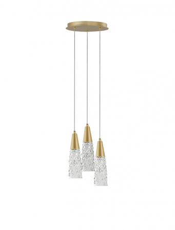 Moderne - 9160193 Lustra Nova Luce KOVAC G9 3x5W Metal Brass Gold IP20
