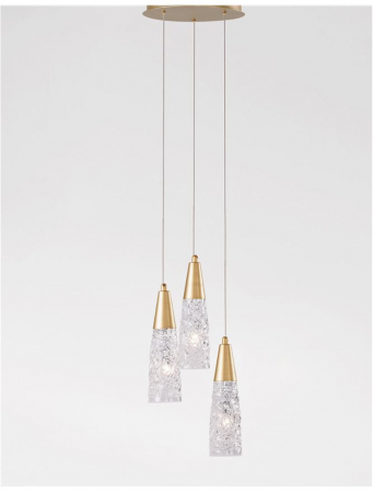 9160193 Lustra Nova Luce KOVAC G9 3x5W Metal Brass Gold IP20 [2]