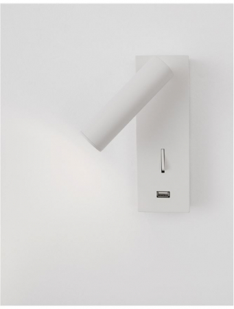 9170101 Aplica Nova Luce FUSE LED 3W 210lm 3000K IP20 Aluminium White USB Charger [5]