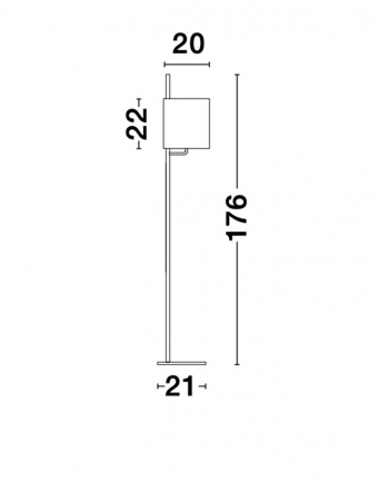9180522 Lampadar Nova Luce YAMA E27 1x12W   Aluminium & Fabric Shade Black  IP20 [7]