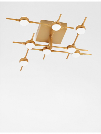 9180678 Plafoniera Nova Luce ATOMO LED 24W 1567lm 3000K Metal & Acrylic  Gold  Nedimabil IP20 [2]